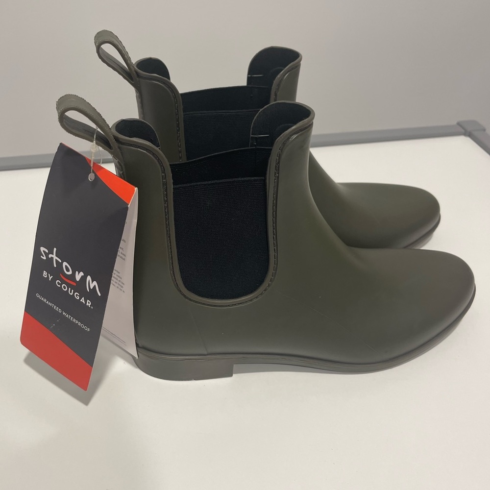 Waterproof Rubber Boots Size 9 NWT Short Rain Boots - Picture 3 of 16